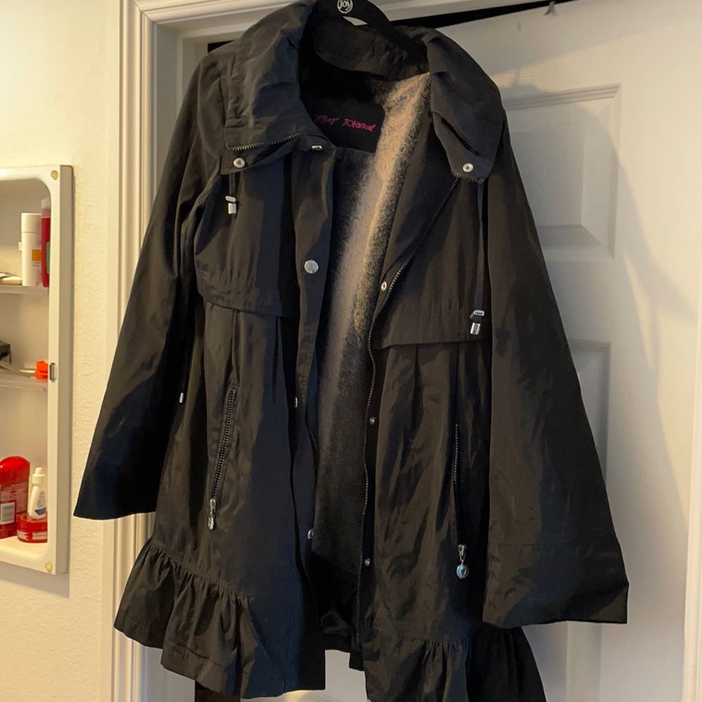 Betsey Johnson rain coat